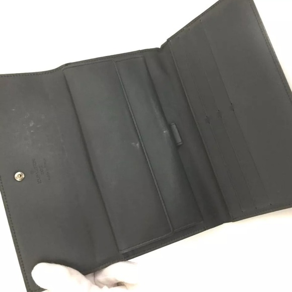 Authentic Louis Vuitton Monogram Mat Porte Tresor International Long Wallet - Picture 5 of 15